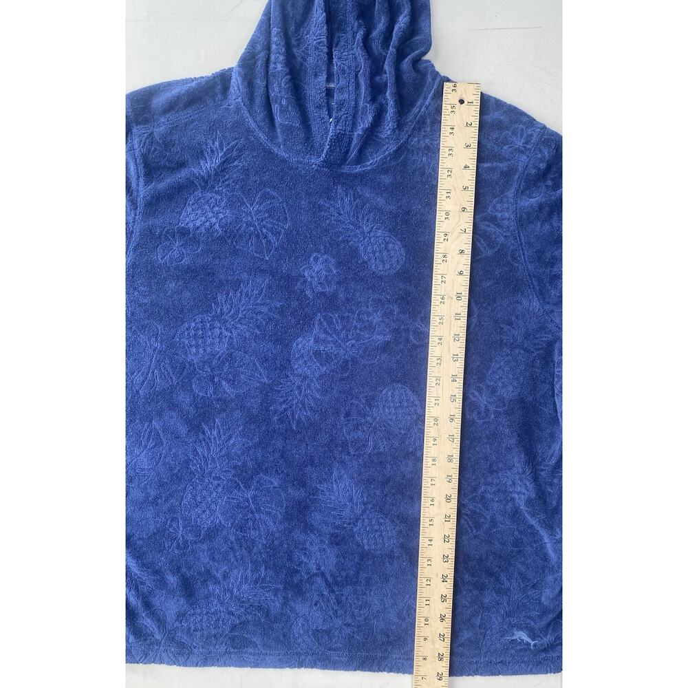 Tommy Bahama Sweatshirt Mens Size XL Navy Blue Paradise Poolside Towel Hoodie - Picture 7 of 9